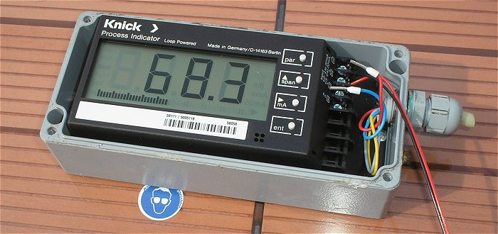 hq5 Prozess Anzeiger 4-20mA LCD Digital Process Indicator Loop Powered Knick 830R 