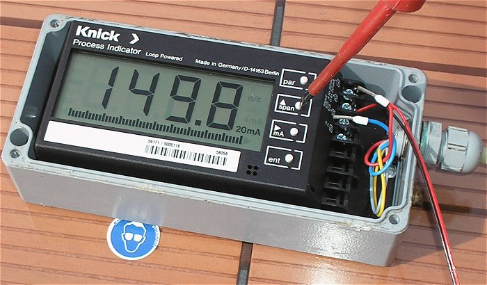 hq8 Prozess Anzeiger 4-20mA LCD Digital Process Indicator Loop Powered Knick 830R 