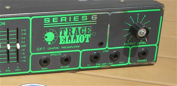 hq3 Bass Verstärker Endstufe Graphic Preamplifier Equalizer Trace Elliot Series 6 AH 100 