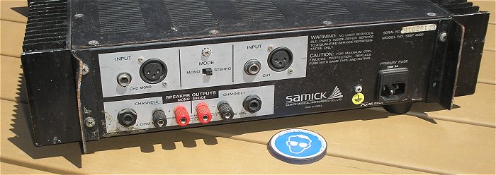 hq3 Audio PA Verstärker Endstufe Power Amplifier Stereo Mono Samick SMP-4000 