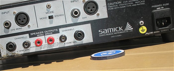 hq4 Audio PA Verstärker Endstufe Power Amplifier Stereo Mono Samick SMP-4000 