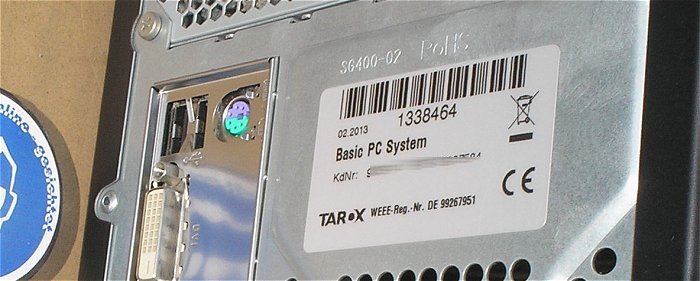 hq3 Tarox Basic PC System 1338464 Asus PBH61-MX FSP350-60HHN(85) KVR16N11⁄4 99U5403 
