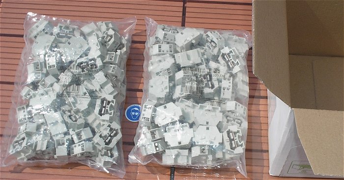hq3 50x Klemme Reihenklemmen 4-Leiter 4mm² Wago 262-280 51139597 EAN 4044918639132