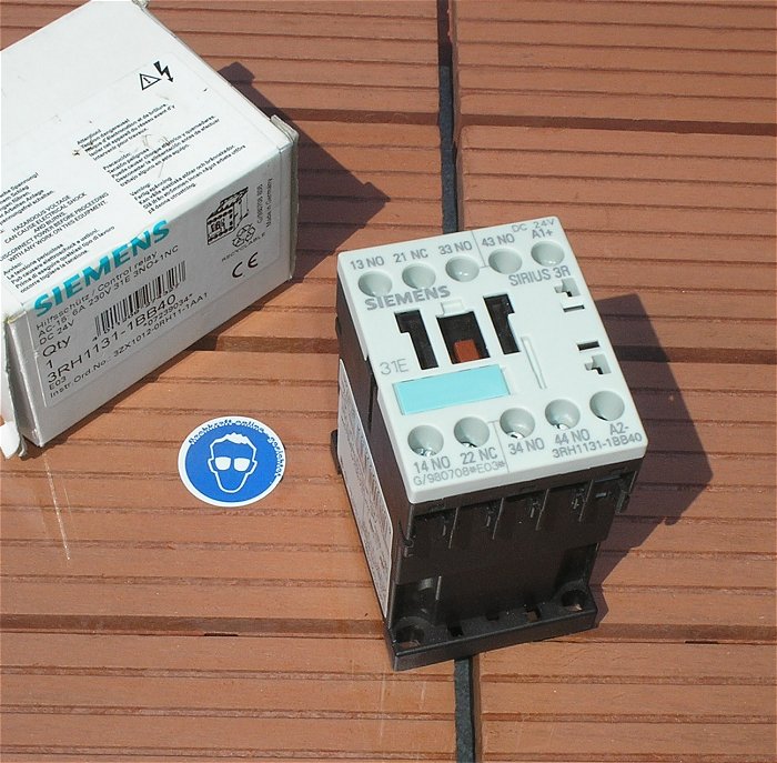 hq Schütz Hilfsschütz 24V Volt DC 3S1Ö Siemens 3RH1131-1BB40 EAN 4011209274327