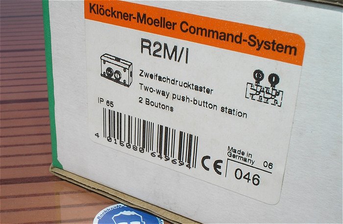 hq7 Gehäuse 2fach Zweifachdrucktaster K01C K10C Klöckner Moeller R2M I EAN 4015080649694