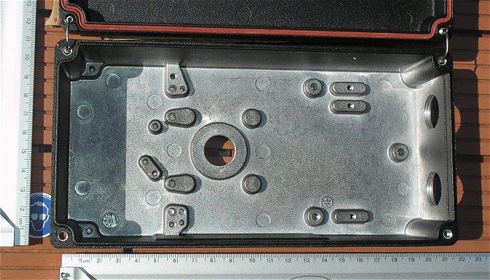 hq10 Metall Gehäuse mit Deckel Verteilergehäuse Metallgehäuse schwarz