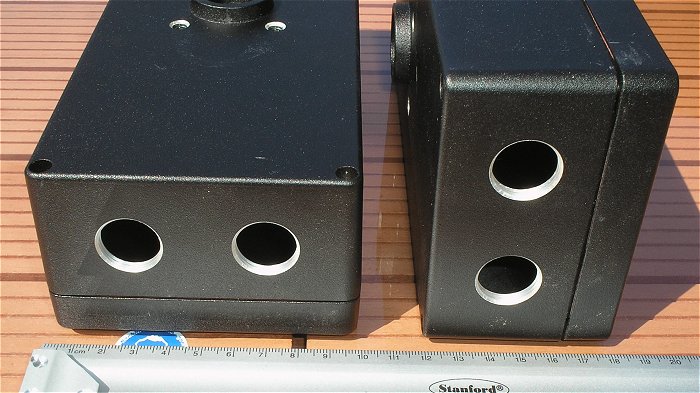 hq5 Metall Gehäuse mit Deckel Verteilergehäuse Metallgehäuse schwarz
