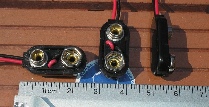 hq2 10x Batterie-Clip Anschlußkabel Druckknopf für 9V Block oder Batteriehalter