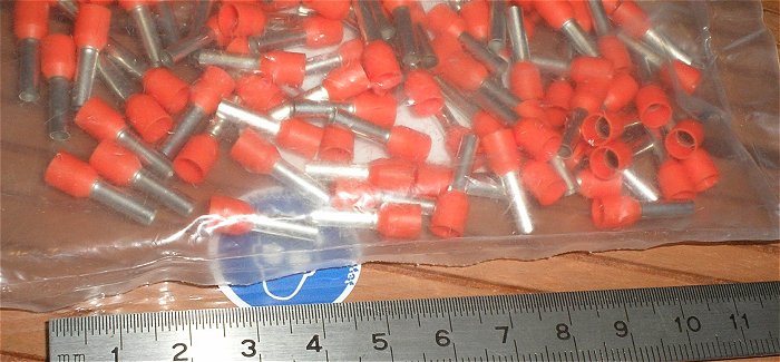 hq1 ca 100x Aderendhülsen 4mm² 4x10 OR orange Cimco 181008 EAN 4021103810088