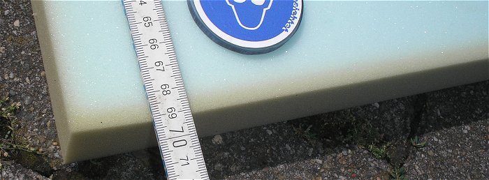 hq6 Schaumstoffplatte Schaumstoff Polster Polsterung ca 110 x 69 x 5cm