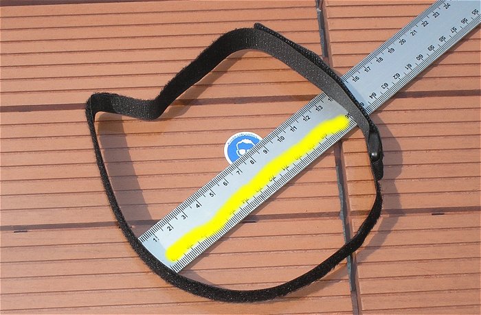 hq1 2 Stück Kabelklett Klettband Klettgurt 600x20mm schwarz Hebotec 600 FRT 3020-206C