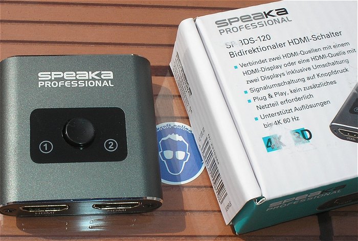 hq5 2Stück HDMI Switch Schalter u.a.1x Speaka Professional 1x Manhattan 766623207874 