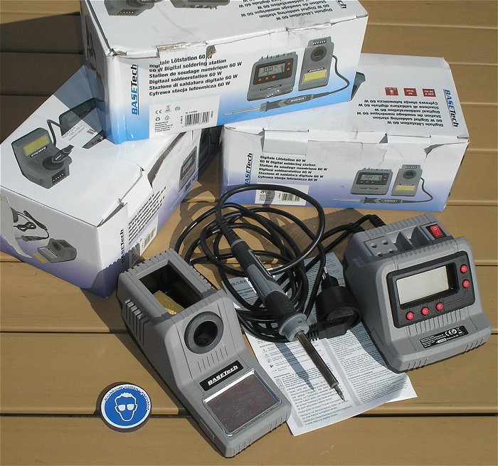 hq 4x digitale Lötstation Lötkolben 230V AC 60W Watt Basetech 2147832 EAN 4053199983209