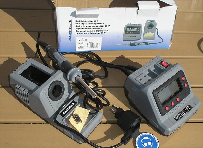 hq2 4x digitale Lötstation Lötkolben 230V AC 60W Watt Basetech 2147832 EAN 4053199983209