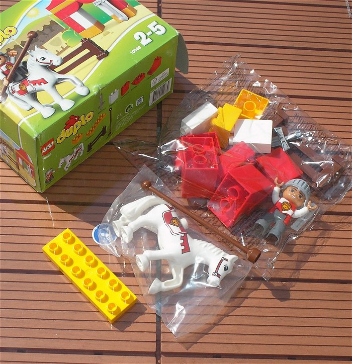 hq Set Torbogen Reiter Ritter Pferd Lego Duplo 10568 6060868  EAN 5702015120739