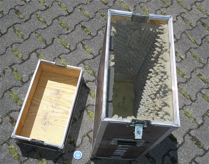 hq3 Case Koffer Flightcase Kiste Transportkoffer m.Deckel Griffe Butterfly Verschluß 