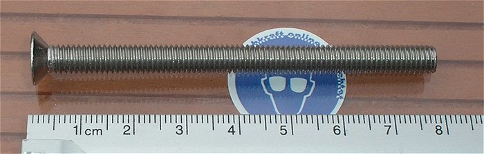 hq2 ca 100x Schrauben Senkkopf Kreuz A2 Edelstahl M6 x 80 -H Toolcraft EAN 4053199428823
