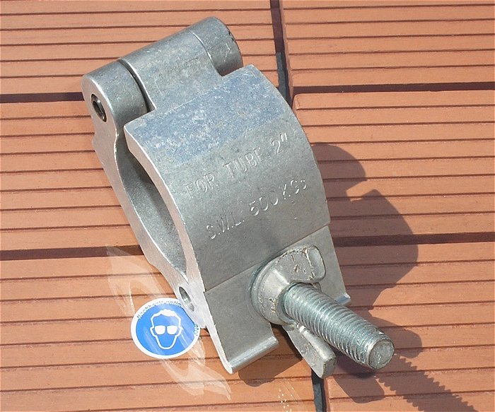 hq1 Rohrschelle Aluminium Truss Traversen Clamp Klemme Halbschelle für ca 50mm Rohr 