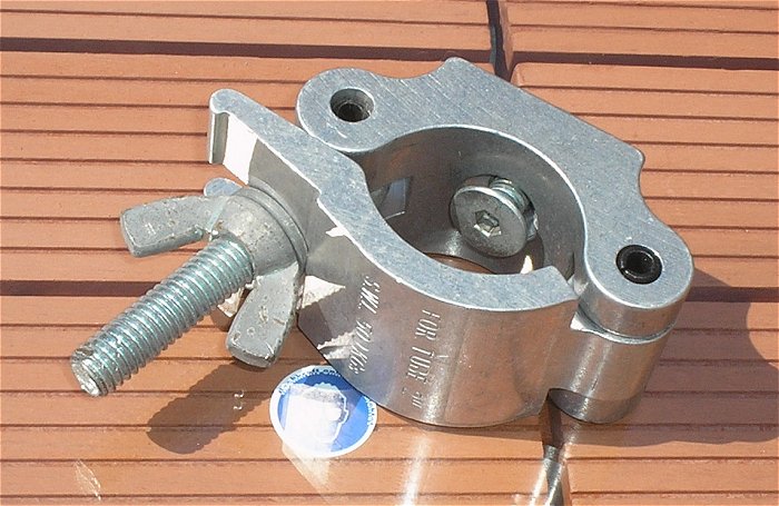 hq2 Rohrschelle Aluminium Truss Traversen Clamp Klemme Halbschelle für ca 50mm Rohr 