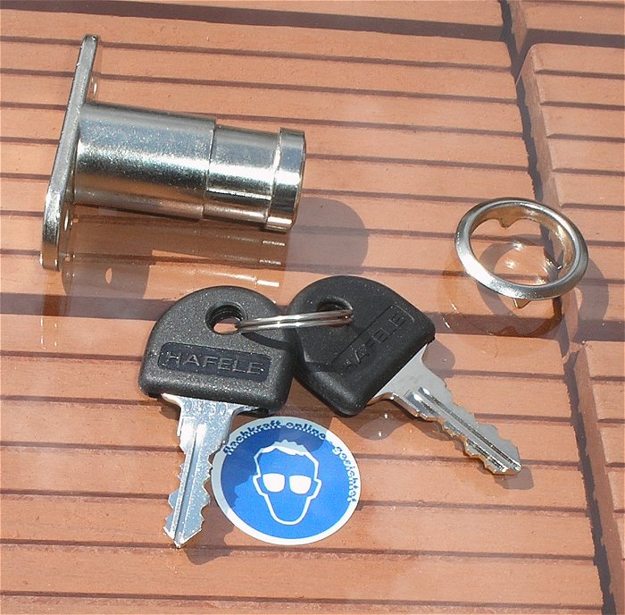 hq Schließzylinder Bolzenschloß Schrankschloß Möbelschloß mit 2 Schlüssel Häfele 0430 