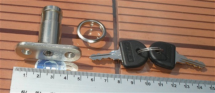 hq3 Schließzylinder Bolzenschloß Schrankschloß Möbelschloß mit 2 Schlüssel Häfele 0430 