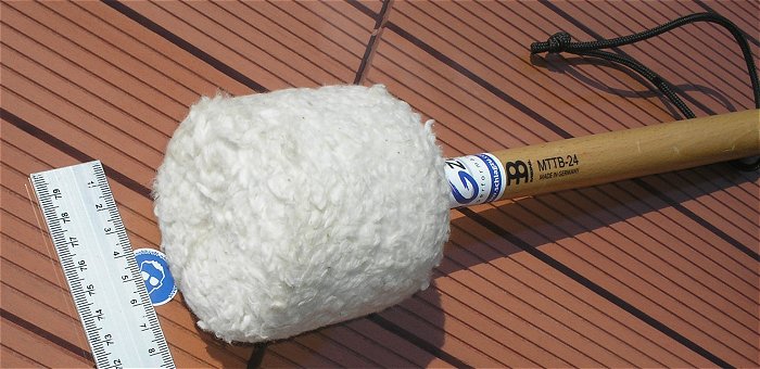 hq2 Tam Tam Schlägel ca 250g 8.8oz für 24“ 61cm Meinl Schlagzu MTTB-24 1599699 
