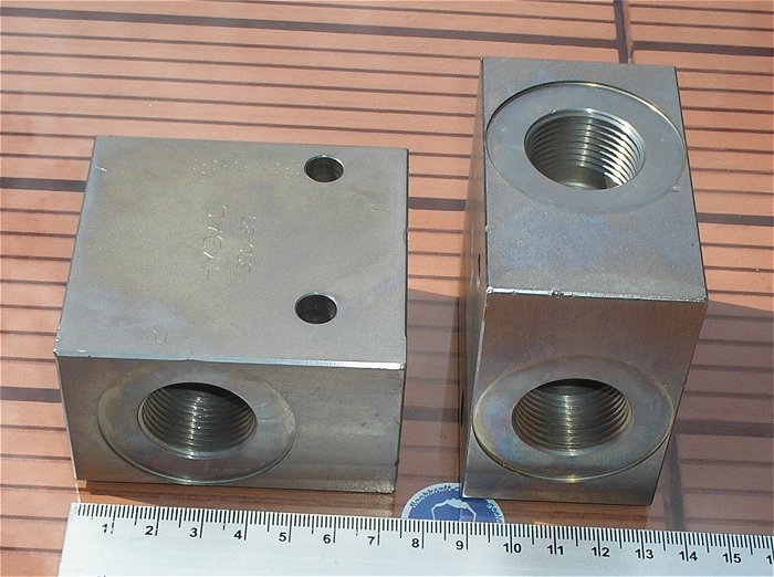 hq1 2 Stück Gehäuse Verteilerblock Hydac Geh R12120A-01X-01 395469 29N23 