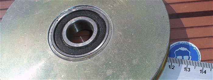 hq3 Umlenkrolle ca 11,7cm mit Kugellager 17mm innen Rolling Center Treviso Italy 5203RS 