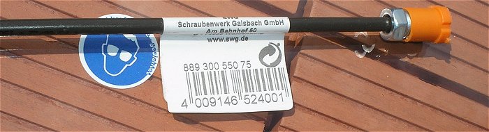 hq5 Bremsleitung Stahl 4,75mm 550mm Boerdel F M10x1 SW 11x16,7  EAN 4009146524001