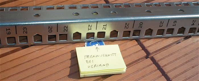 hq6 halbierte Rackschiene 42U für Käfigmuttern 19 Zoll Serverschrank Netzwerkschrank 