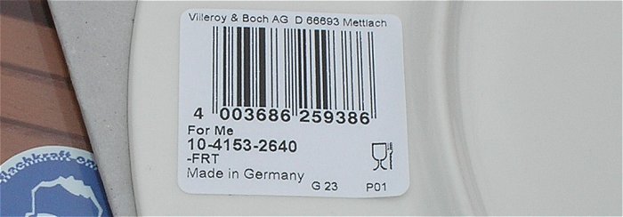 hq2 ein Frühstücksteller Kuchenteller Villeroy & Boch For Me 1041532640  EAN 4003686259386