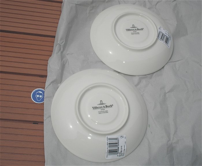hq1 zwei Stück Kaffee Tee Untertasse Villeroy & Boch For Me 1041531310  EAN 4003686259331