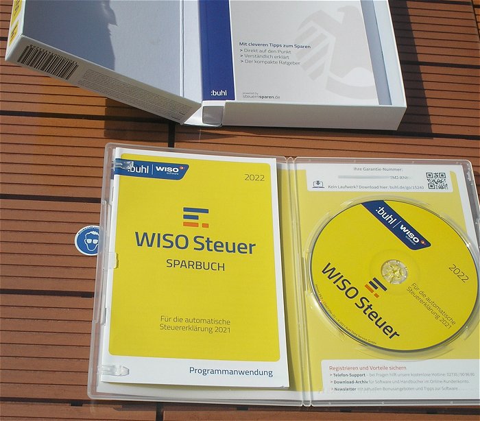 hq1 CD für Steuererklärung 2001 Ratgeber Buhl ZDF Wiso Steuer Sparbuch 2022  EAN 4011282004200