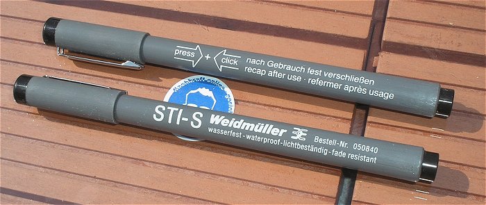 hq1 6 Stück Beschriftungsstift wasserfest Weidmüller STI-S 0,1 050840  EAN 4008190017026