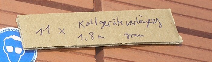 hq3 11x Kaltgeräte-Verlängerung Stecker Kupplung Buchse 1,8m Kabel EAN 4049759053055