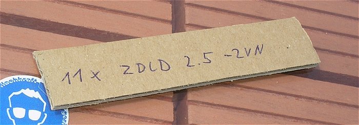hq4 11x Klemme Reihenklemme Dreistock mit Brücker Weidmüller ZDLD 2,5-2VN