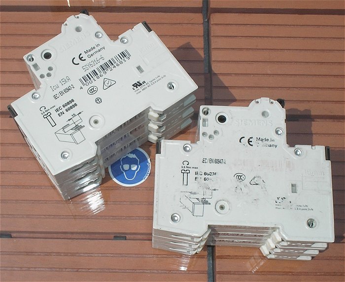hq2 Leitungsschutzschalter LSS Automat Sicherung B16 A Ampere 3polig Siemens