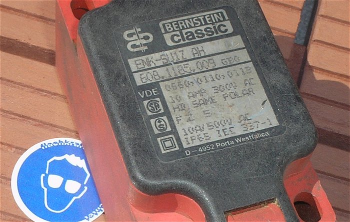 hq1 Schalter Positionsschalter mit Feder 1S1Ö Bernstein ENK-SU1Z AH 608.1185.009