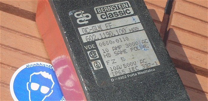 hq1 Schalter Positionsschalter mit Feder 1S1Ö Bernstein GC-SU1 FF 602.1190.100