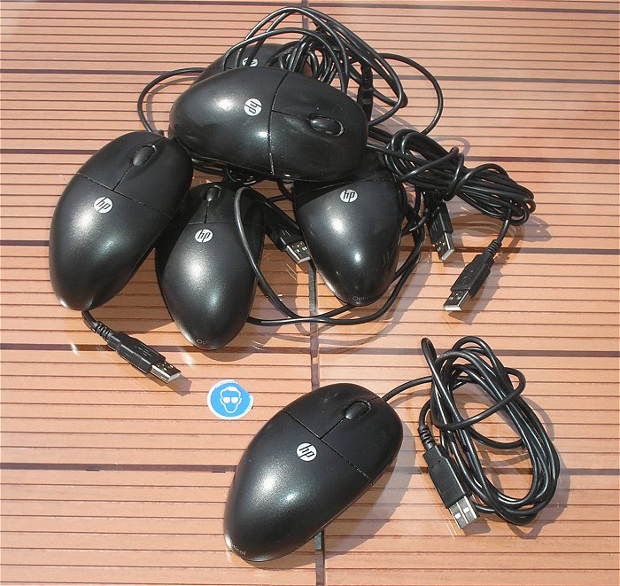 hq optische Maus Mouse USB schwarz für PC Computer HP Hewlett Packard