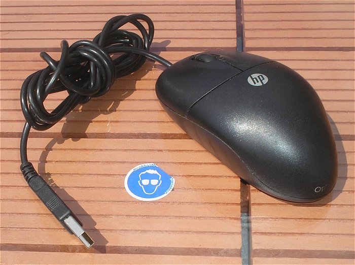 hq1 optische Maus Mouse USB schwarz für PC Computer HP Hewlett Packard