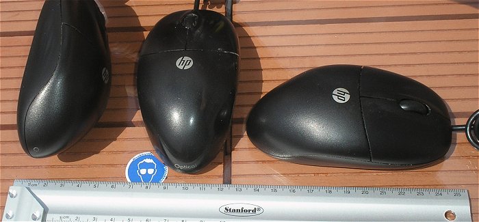 hq5 optische Maus Mouse USB schwarz für PC Computer HP Hewlett Packard