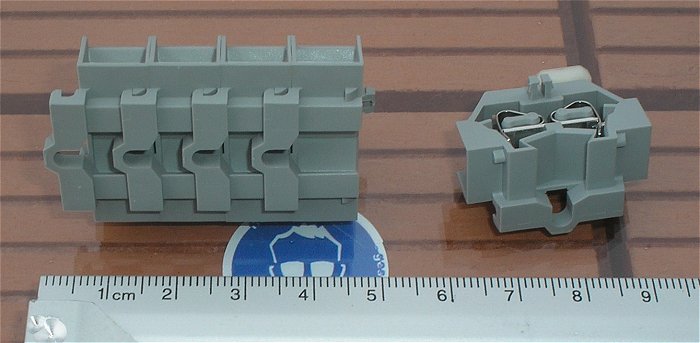 hq3 ca 50x Mini 4-Leiter-Klemme 2,5mm² grau Wago 261-331 332-000 EAN 4044918612425