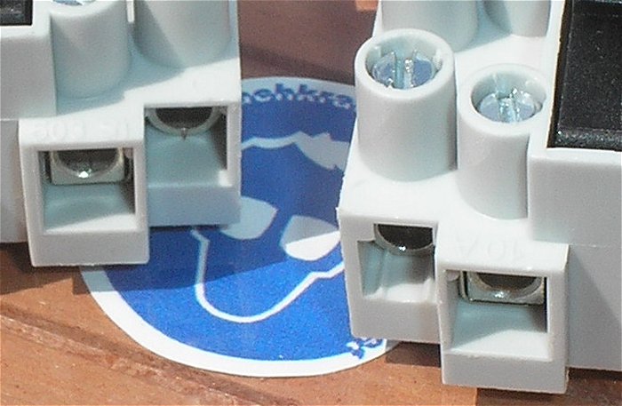 hq3 Schraubklemme Lüsterklemme 503 Si 3 polig 2x Sicherungshalter 5x20 10A 2,5mm²