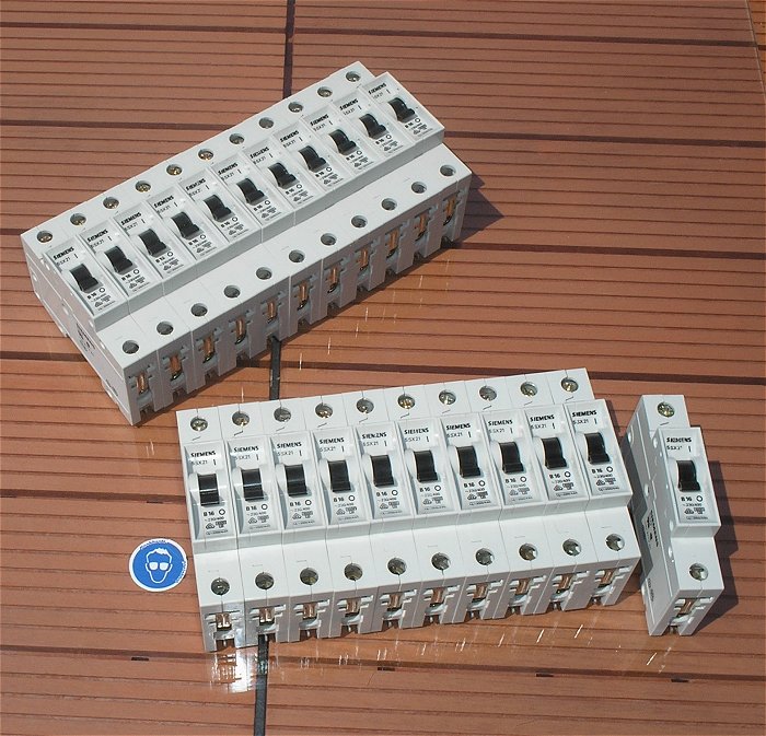 hq 11x Leitungsschutzschalter LS Automat Sicherung B16 A Ampere 1polig Siemens