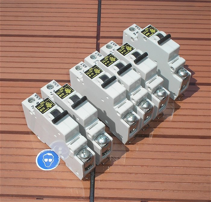 hq Leitungsschutzschalter LS Automat Sicherung 2x B10 3x B13 1x B16 A Ampere 1polig