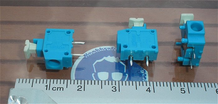 hq2 ca 100x Printklemme 1polig blau Klemmtaste weiß Wago 235 744 331-000