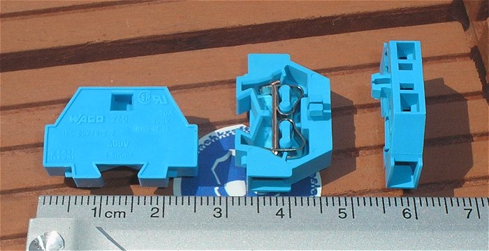 hq2 ca 50x Klemme Reihenklemme 1,5mm² blau Wago 260-324 EAN 4044918599481