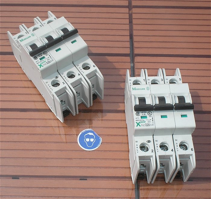 hq Leitungsschutzschalter LSS Automat Sicherung D20 A Ampere 3polig