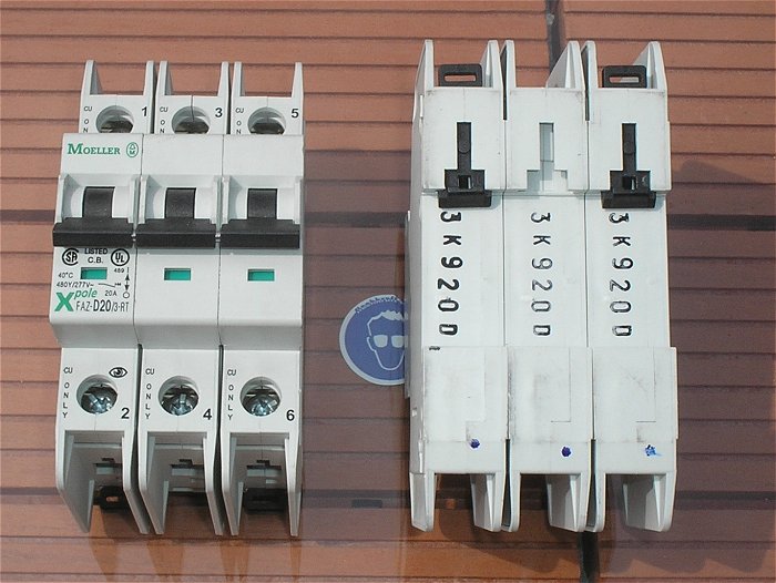 hq1 Leitungsschutzschalter LSS Automat Sicherung D20 A Ampere 3polig